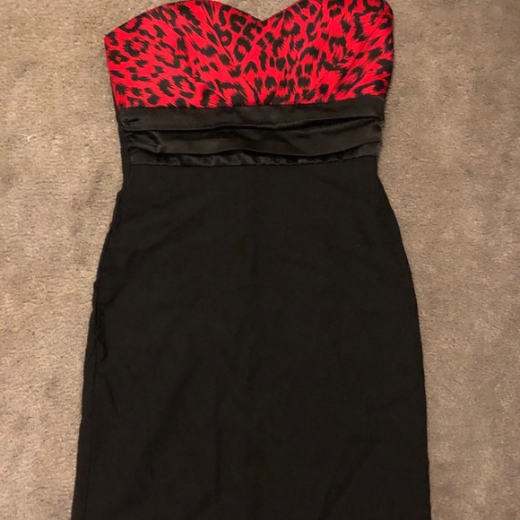 Matching Strapless Mini Dress Sz S & Heels 10 - Picture 2 of 16